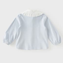 Dave Bella Shirt Autumn Blouse Top Spring Blue Long Sleeve Sweet Casual Girls Clothes Elegant Lace Lapel Party Fashion DB3262972