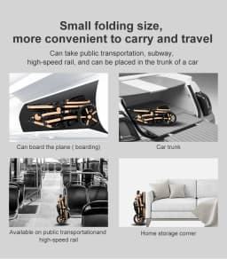 3-in-1 Baby Stroller Combo Travel System Lightweight Aluminum Frame Quick Folding All-Terrain Wheels with Suspension Reclining Backrest Comfortable Seat for Newborns with 6 Free Gifts