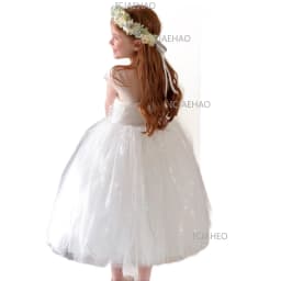 White Puffy Princess Dress For Girls, Kids Birthday Banquet Performance Gown, Flower Girl Dress, 2026 New Style Children Costume