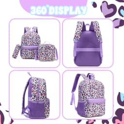 Backpack for Girls Backpack with Lunch Box School Backpacks for Girls with Pencil Case Back to School Supplies