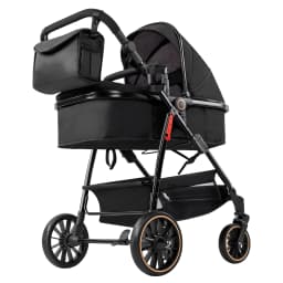 Baby Stroller 3 in 1 Stroller Lightweight Portable Travel Pram High Landscape Four Wheel Hand Push Newborn Carriage Street Fashion Mom Shop Cart