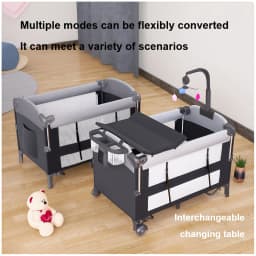 Baby Bed Fully Equipped Gaming Bed Multi Functional with Mosquito Net Safety and Comfortable Infant Bed