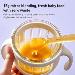 Philips Avent Baby Food Maker 150W 2 Glass Cups 2 Blades 25000RPM 316L 8-Blade Cutter Mini Food Processor