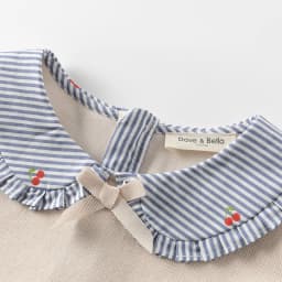 Dave Bella Children's Princess Dress Spring Sweet Cute Cherry Print Striped Long Sleeve Cotton Girls Baby Dress Party DK1250369