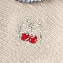 Dave Bella Children's Princess Dress Spring Sweet Cute Cherry Print Striped Long Sleeve Cotton Girls Baby Dress Party DK1250369