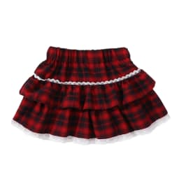 Girls Plaid Skirt 2026 New Fashion All-match Red Short Princess Skirt 8 10 12 13 Years Casual Teen School Children A-line Skirt