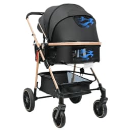 Lightweight 2in1 Baby Stroller High-view Four-wheel Baby Stroller Foldable Two-way Baby Stroller Removable Sleeping Basket