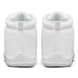 BAXINIER Girls White High Top Cheerleading Shoes Lightweight Youth Cheer Competition Sneakers Kids Training Dance Tennis Shoes