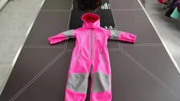 HONEYKING Children's Softshell Overalls Outdoor Hooded Coveralls Baby Rompers Windproof Waterproof Jumpsuit Kids Warm Jumpsuit