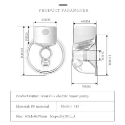 Hands Free Electric Breast Pumps Mother Milk Extractor Portable Breast Air Pump Wearable Wireless Breast Pump UV Disinfectable