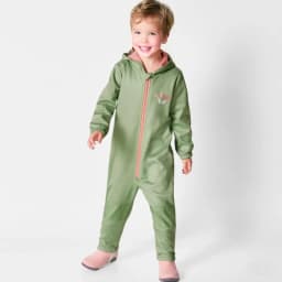 Children's Outdoor Soft-Shell Onesies Are Waterproof and Fleece Breathable
