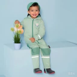 Children's Outdoor Soft-Shell Onesies Are Waterproof and Fleece Breathable