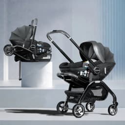 3-in-1 Baby Safety Stroller, Two-Way Newborn Baby Safety Seat, Portable 3-in-1 Stroller for Ages 0-2 Years Old