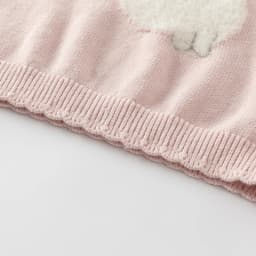 Dave Bella 2024 New Autumn Winter Girls Baby Cute Knitted Sweater Pullover Cartoon Cat Pink Children's Knitwear Top DB4242663