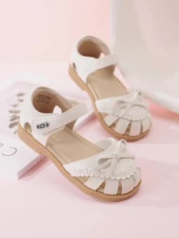 Dave Bella Girls Beige Sandal Kids TPR Sole Shoes Children Summer Shoes Fashion Design Princess Birthday Party Sandal DB2248723