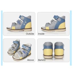 Ortoluckland Baby Girls Shoes New Children Orthopedic Flatfeet Sandals Summer Kid Boy Clubfoot Arch Support Footwear Size20 To33