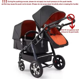 Luxury Twin Baby Stroller,High Landscape Pram,Folding Carriage,twins stroller baby car,Double Seat strollers,Lying and Seating