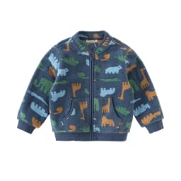 Dave Bella Boys Jackets Coats Zipper Spring Autumn Children's Clothing Cartoon Print Cute Outwear Kid Wear DB396-X