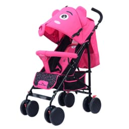 Cartoon Elephant Stroller Adjustable Baby Stroller for All Seasons, Can Sit or Lie Down Safe and Portable
