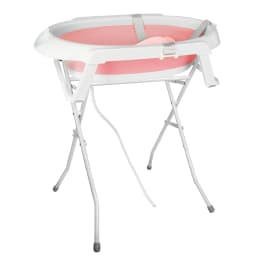Foldable Baby Bathtub with Stand, Bath Seat & Drainage, Perfect for the Shower, From Birth to 3 Tears, Ideal as a Baby Gift