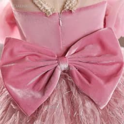 Pink Kids Girls Princess Dress Party Flower Wedding Children Birthday Puffy Gown Stage Host Model Show Pageant Formal Dresses