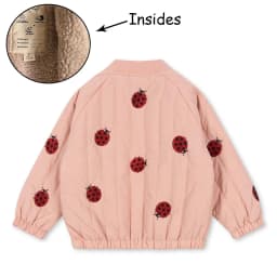 New 2025 KS Girls Cartoon Cotton Fleece Coats Winter Toddler Boys Lambswool Jacket Children Embroidery Coat Kids Outwear Clothes