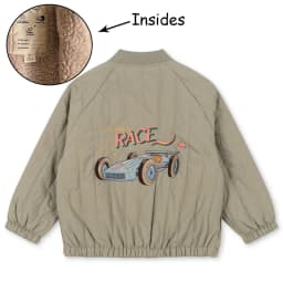 New 2025 KS Girls Cartoon Cotton Fleece Coats Winter Toddler Boys Lambswool Jacket Children Embroidery Coat Kids Outwear Clothes