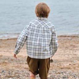 Dave Bella Children's Spring Plaid Shirt Boys Casual Outdoor Autumn Long Sleeve Blouse Tops Formal Brother Clothes DK1260609