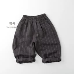 2026 Spring New Children Casual Pants Boys Girls Striped Harem Pants Baby Cotton Trousers Fashion Kids Infant Clothes