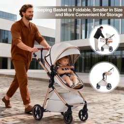 3 in 1 Baby Stroller Multi-functional High Landscape Cart Can Sit Reclining Light Folding Strollers Baby Pushchair Baby Carriage