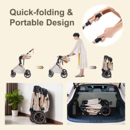 3 in 1 Baby Stroller Multi-functional High Landscape Cart Can Sit Reclining Light Folding Strollers Baby Pushchair Baby Carriage