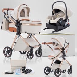 3 in 1 Baby Stroller Multi-functional High Landscape Cart Can Sit Reclining Light Folding Strollers Baby Pushchair Baby Carriage