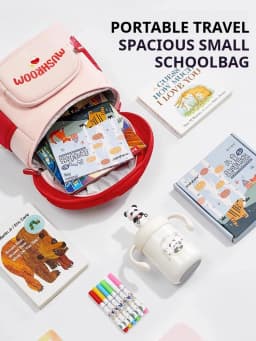 AIBEDILA Cartoon Kindergarten Backpack Cute Mushroom Kids Backpack Lightweight Children's Travel Bag 1-5T Boy/Girl Toddler Gift