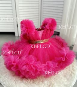 KLFGD New Style Girls Luxury Dress Party Elegant Girl Party Dress Pageant Dresses for Toddler Girls Baby Girl Christmas Dress
