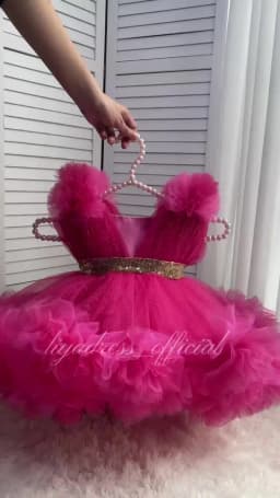 KLFGD New Style Girls Luxury Dress Party Elegant Girl Party Dress Pageant Dresses for Toddler Girls Baby Girl Christmas Dress