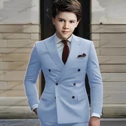 New Boy Suit Formal Occasions Business Kids Wedding Party Prom Boy 2 Piece Set Tuxedos Blazer Pants