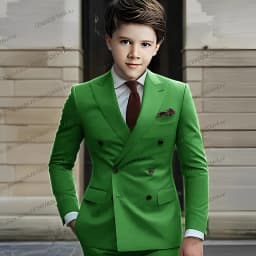 New Boy Suit Formal Occasions Business Kids Wedding Party Prom Boy 2 Piece Set Tuxedos Blazer Pants