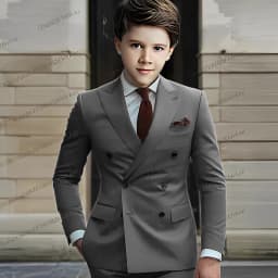 New Boy Suit Formal Occasions Business Kids Wedding Party Prom Boy 2 Piece Set Tuxedos Blazer Pants