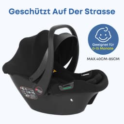 Infant Baby Car Seat Newborn 0-12 Months Max 12kg Sun Canopy Padded Seat 3-Point Safety Belt Side Protection I-Size Baby Car Sea