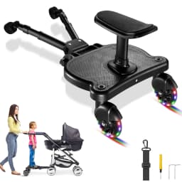 Children Stroller Pedal Adapter Stroller Accessorie Second Child Auxiliary Trailer Twins Scooter Standing Plate with Seat