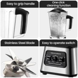 6000W Powerful Blender Mixer Juicer Smoothie Maker Table Blenders 2.5L Container Food Processor Blender Mixer for Ice Nut Fruit