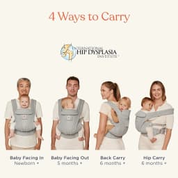 egobaby Deluxe adjustable baby out-and-out sleeping belt, breathable baby carrier, a must-have for travel, soft and skin-friendl
