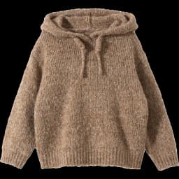 Amila 2026 Kids' Winter Warm Hooded Sweater With Drawstring, Simple Solid Color And Cotton Wool For Comfortable Skin Protection
