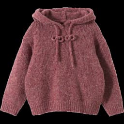 Amila 2026 Kids' Winter Warm Hooded Sweater With Drawstring, Simple Solid Color And Cotton Wool For Comfortable Skin Protection