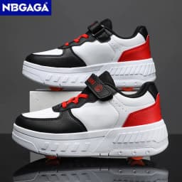 Ultra-Light Detachable Student Roller Skates With Four Wheels Children's Walking Shoes Outdoor Sports Shoes Girls Boys Gifts