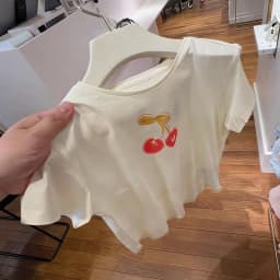 Pre-sale 2026 BP Spring Summer Baby Girls Cute Red Cherry Series T-shirts & Skirts Dress for Girls Kids Knitted Cherry Cardigan