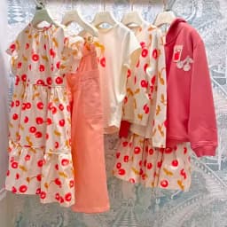 Pre-sale 2026 BP Spring Summer Baby Girls Cute Red Cherry Series T-shirts & Skirts Dress for Girls Kids Knitted Cherry Cardigan