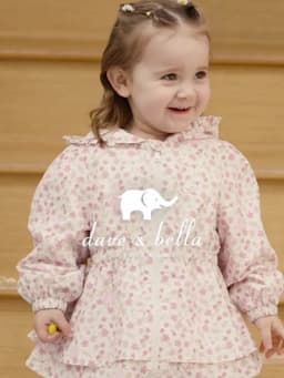 Dave Bella Children Sweet Jacket Girls Clothes Autumn Spring Kids Floral Print Coat Long Sleeve Hoodie Cute Outerwear DB1260648