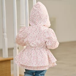 Dave Bella Children Sweet Jacket Girls Clothes Autumn Spring Kids Floral Print Coat Long Sleeve Hoodie Cute Outerwear DB1260648