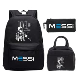 3Pcs/set Football Star Trend Backpack For Girl Boy Student Teenager Children Rucksack Kids Birthday Gift Women Casual School Bag
